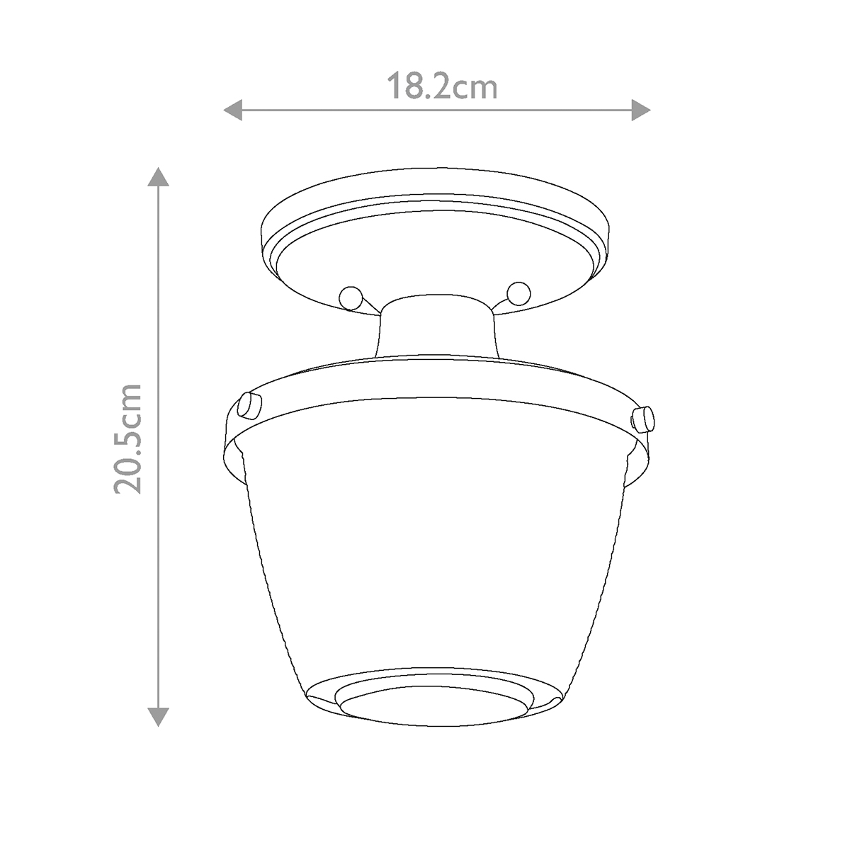 Потолочный светильник для ванных комнат с плафоном из прессованного фактурного стекла Quoizel в Саратове