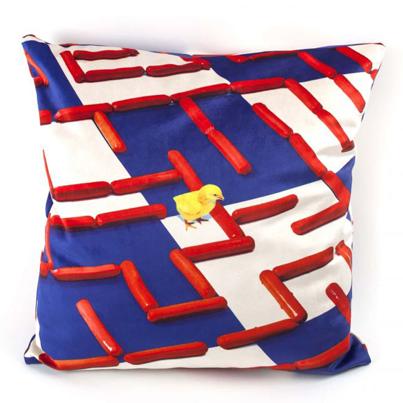 Подушка Seletti Cushion Labyrinth Мульти в Саратове | Loft Concept 