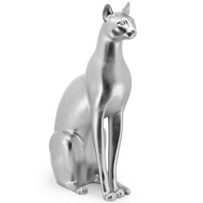 Статуэтка Abhika Egyptian Cat Silver Серебряный в Саратове | Loft Concept 