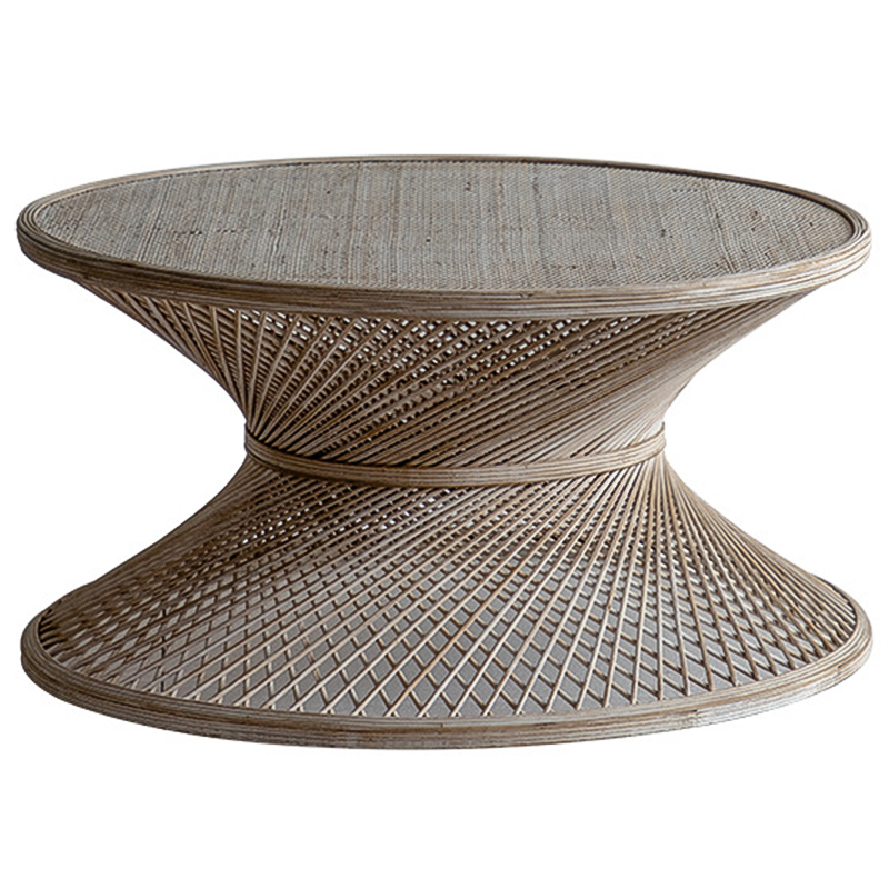 Кофейный стол Zaire Wicker Coffee Table Light Древесина в Саратове | Loft Concept 