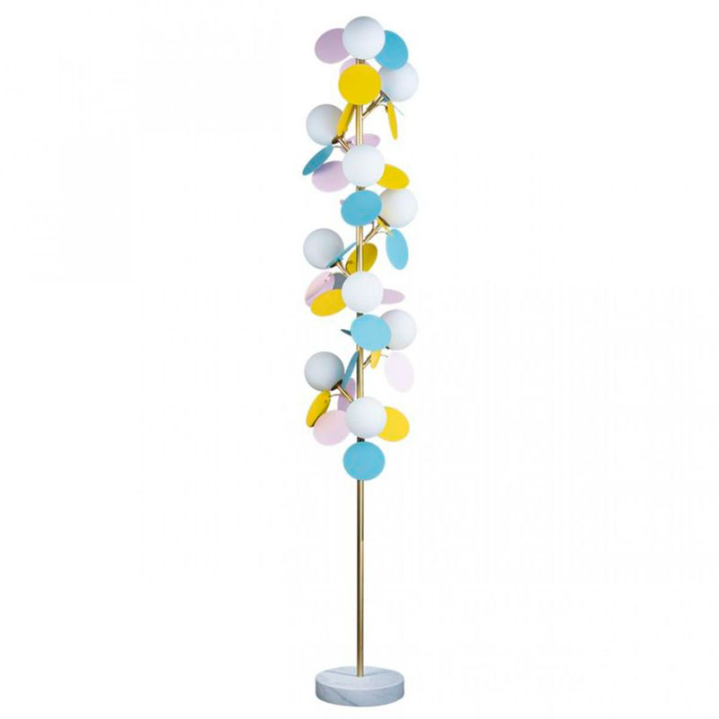 Торшер MATISSE Floor Lamp multicolor Мульти Золотой Белый в Саратове | Loft Concept 