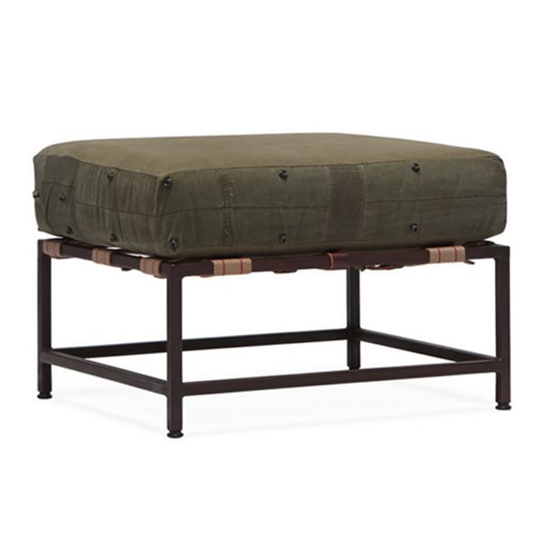 Оттоманка  Olive Military Fabric Ottoman Оливковый в Саратове | Loft Concept 