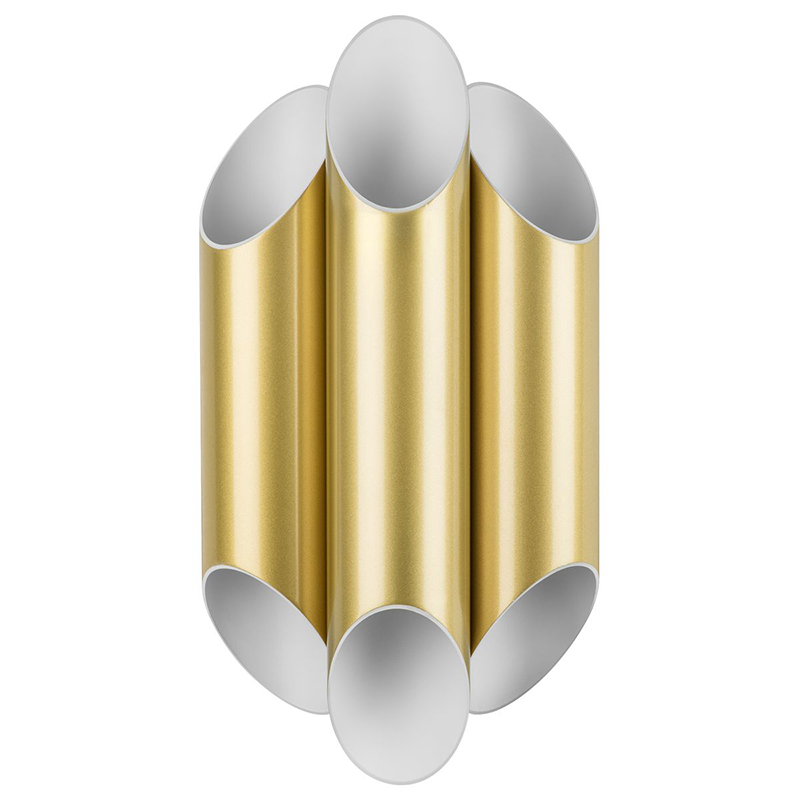 Бра Garbi Trio Gold Pipe Organ Sconce Золотой Белый в Саратове | Loft Concept 