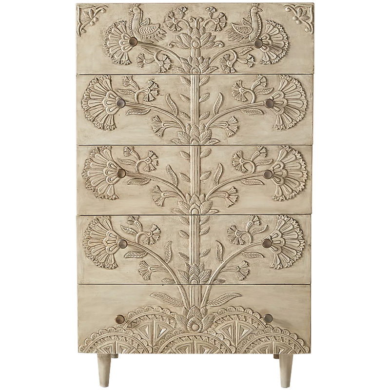Комод Beale Five-Drawer Dresser Древесина Комод Beale Five-Drawer Dresser Древесина в Саратове | Loft Concept