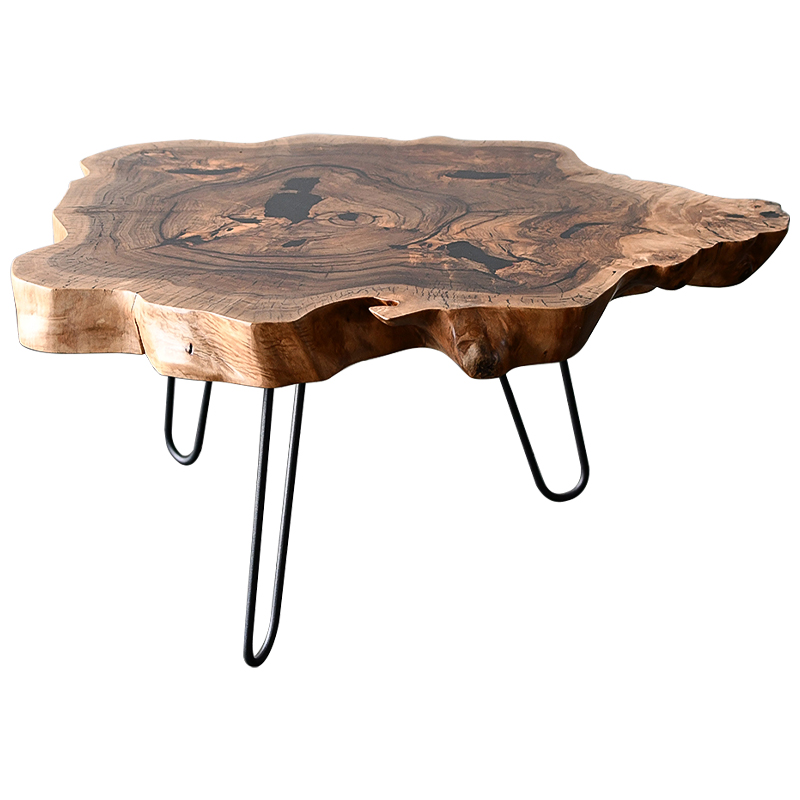 Кофейный стол Rohan Industrial Metal Rust Coffee Table Коричневый Черный в Саратове | Loft Concept 