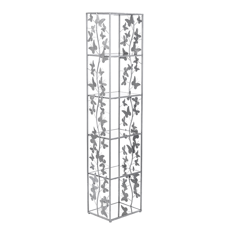 Стеллаж Silver Butterfly Серебряный Стеллаж Silver Butterfly Серебряный в Саратове | Loft Concept
