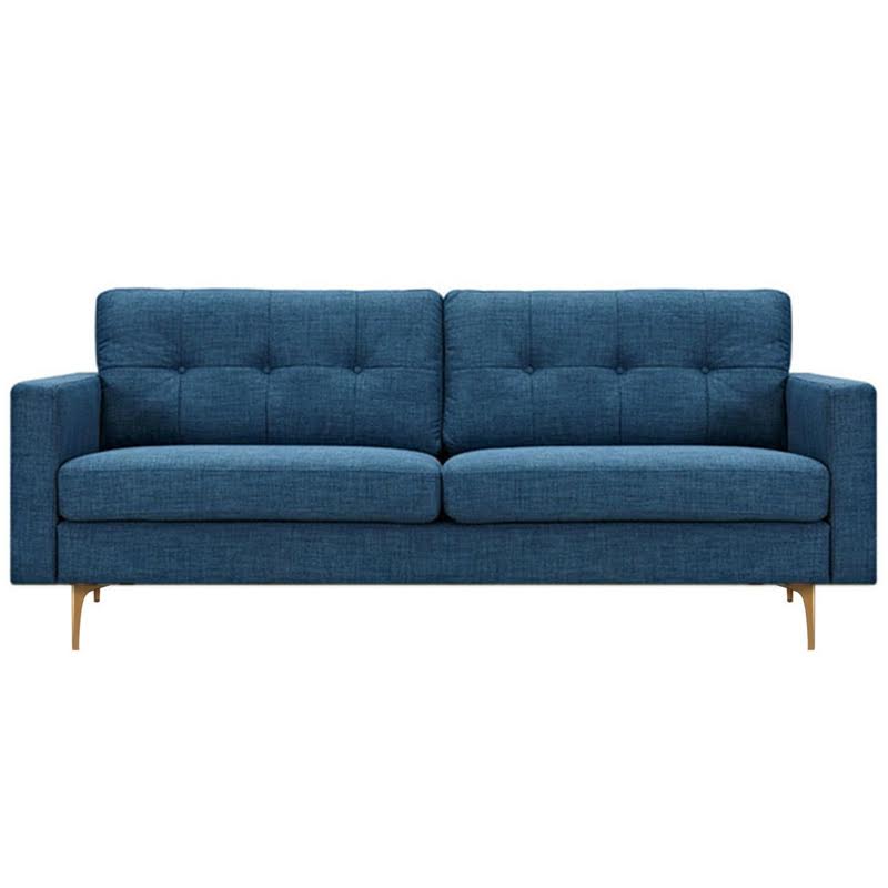 Диван Stone Blue Greta Sofa Диван синий лен Синий в Саратове | Loft Concept 