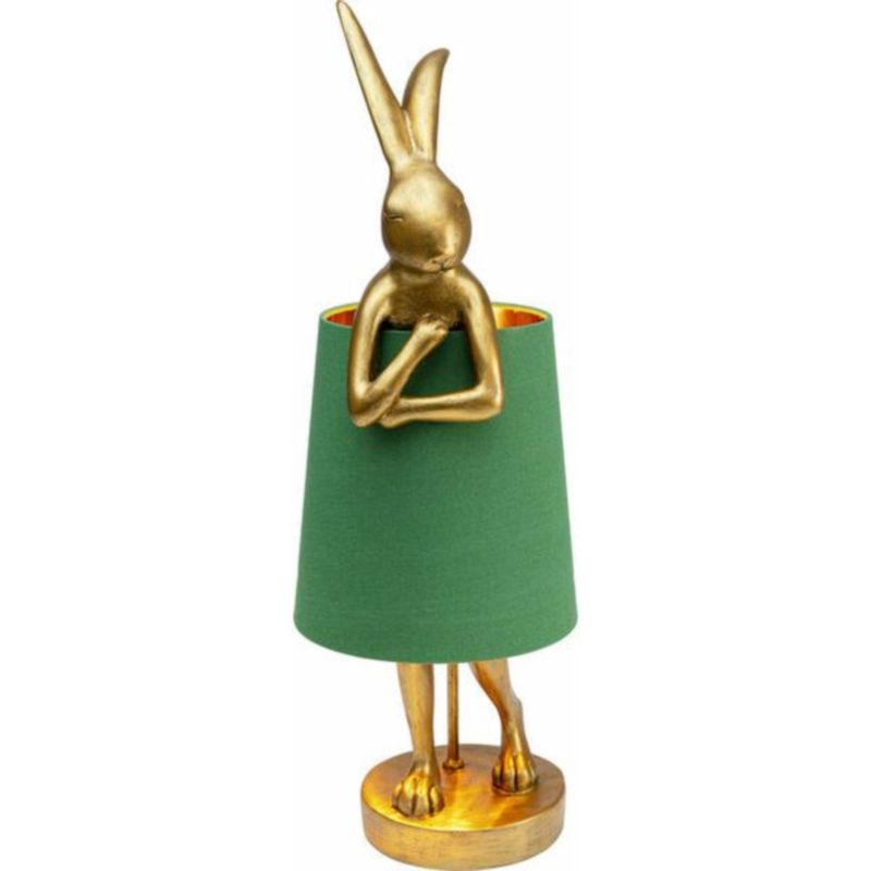 Настольная лампа Golden Hare/ green lampshade Золотой Зеленый в Саратове | Loft Concept 