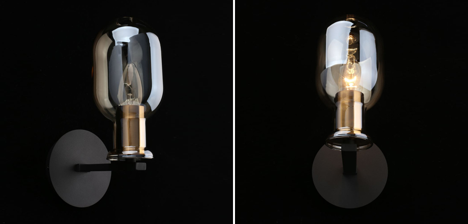 Бра c овальным плафоном Champagne Glass Бра c овальным плафоном Champagne Glass - Loft-Concept в Саратове