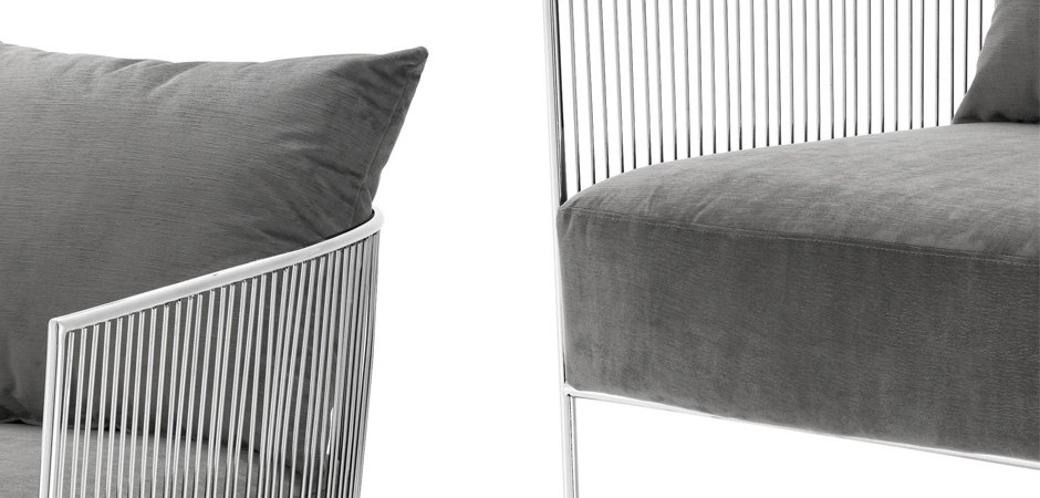Кресло Eichholtz Chair Knox Stainless Steel Кресло Eichholtz Chair Knox Stainless Steel - Loft-Concept в Саратове