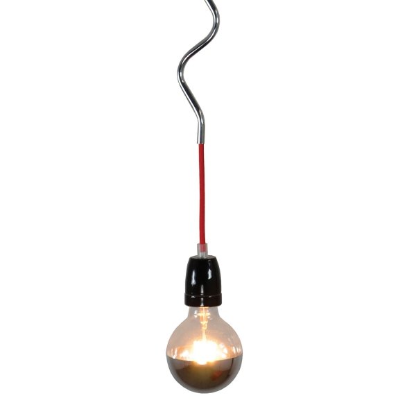 Подвесной светильник Spinner Bulb Black Chrome Черный в Саратове | Loft Concept 