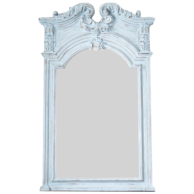 Зеркало Lupescu Mirror Pastel Blue Винтажный голубой в Саратове | Loft Concept 