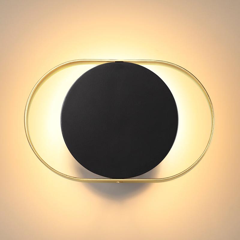 Бра Globo Ocular Sconce Oval Black Золотой Черный в Саратове | Loft Concept 