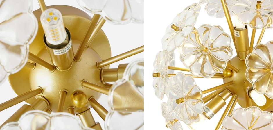 Бра Glass Flowers Sputnik Wall Lamp Бра Glass Flowers Sputnik Wall Lamp - Loft-Concept в Саратове