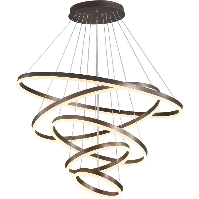 Люстра Ribbon Circles Chandelier Темная бронза в Саратове | Loft Concept 