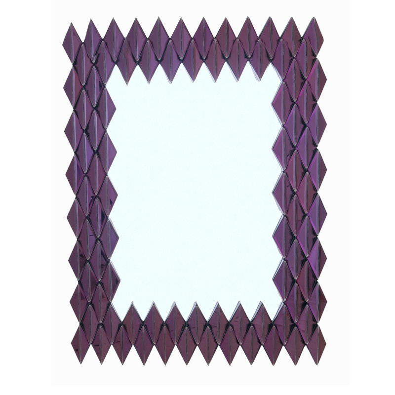 Зеркало Purple Rhombuses Mirror Фиолетовый в Саратове | Loft Concept 