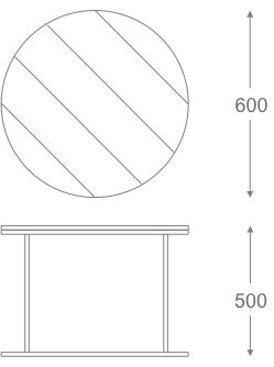 Стол Loft Wooden Round в Саратове