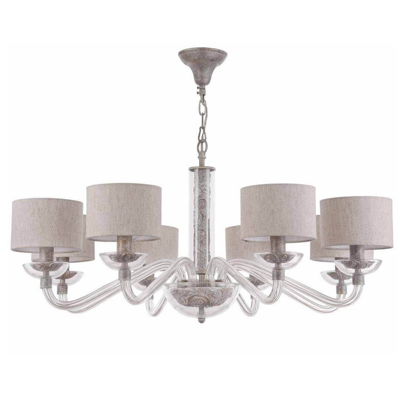 Люстра Sabella Light Chandelier 8 lamp Серый в Саратове | Loft Concept 