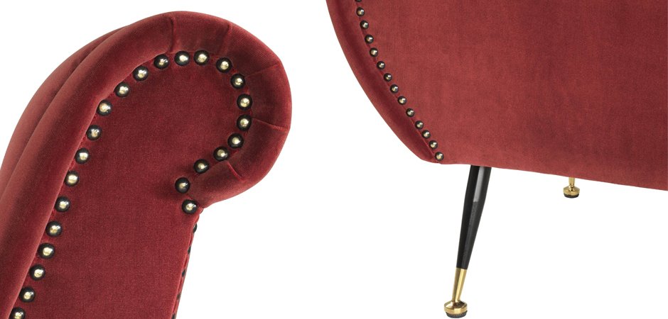 Кресло Eichholtz Chair Giardino Wine Red Кресло Eichholtz Chair Giardino Wine Red - Loft-Concept в Саратове