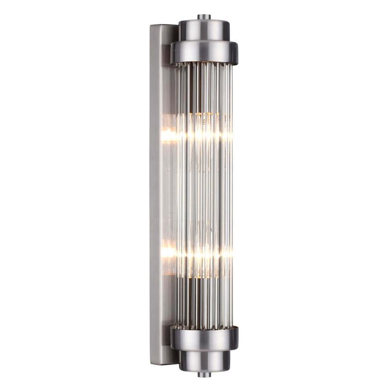 Бра Dirck Glass TUBE Sconce Nickel Никель в Саратове | Loft Concept 