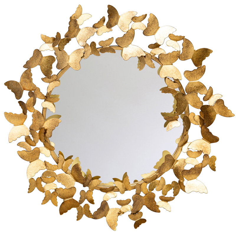 Зеркало Butterflies Circle Gold Mirror  в Саратове | Loft Concept 