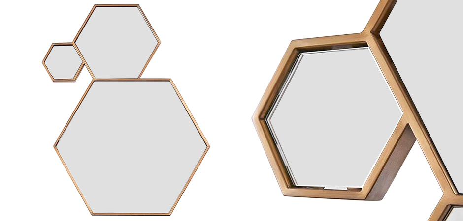Зеркало Hexagons Mirror Зеркало Hexagons Mirror - Loft-Concept в Саратове