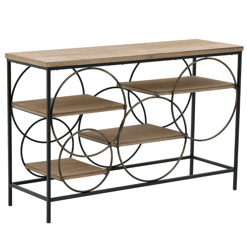 Консоль Circles Loft Console Черный Бежево-серый в Саратове | Loft Concept 