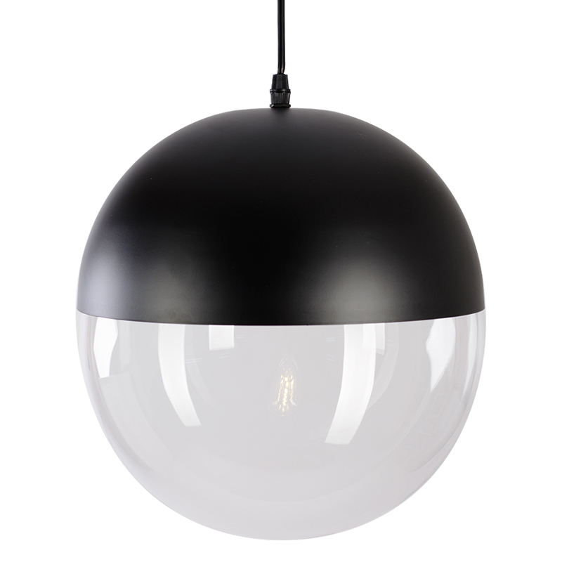 Подвесной светильник pendant lamp SPHERE 1 Черный Прозрачное Стекло в Саратове | Loft Concept 