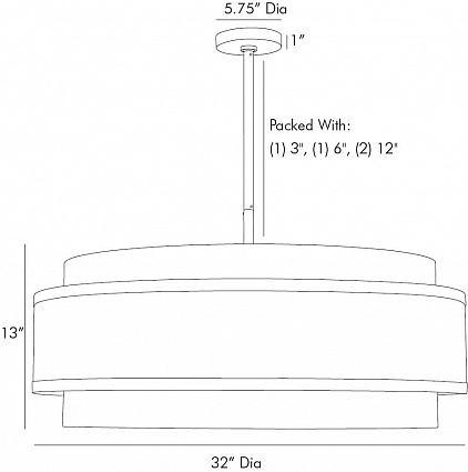 Люстра Arteriors UTTERSON CHANDELIER в Саратове