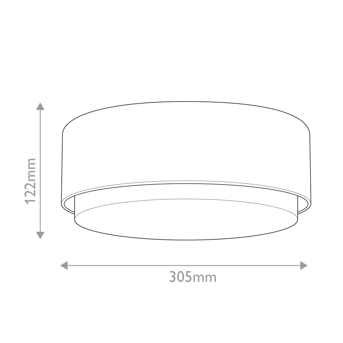 Потолочный светильник круглой формы с белым матовым плафоном Hinkley в Саратове