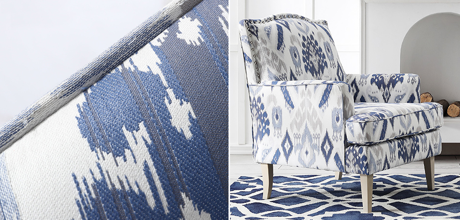 Кресло Armchair Ornament Blue Ikat Кресло Armchair Ornament Blue Ikat - Loft-Concept в Саратове