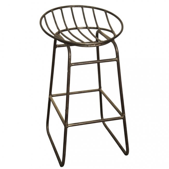 Барный стул Industrial Iron Grille Bar Stool Латунь в Саратове | Loft Concept 