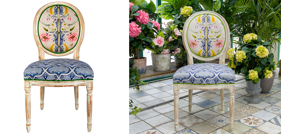 Стул Blue Flower Waltz Stool Стул Blue Flower Waltz Stool - Loft-Concept в Саратове