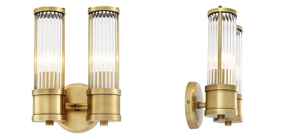 Бра Wall Lamp Claridges Dual Brass - Loft-Concept в Саратове