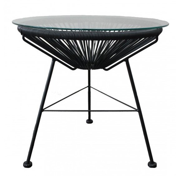 Приставной стол Acapulco side table Black Морская синь Желтый Черный Белый Зеленый Оранжевый в Саратове | Loft Concept 