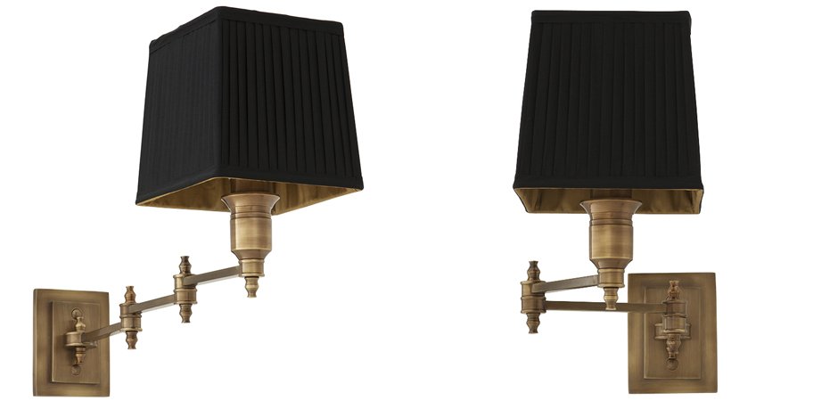 Бра Wall Lamp Lexington Swing Brass+Black Бра Wall Lamp Lexington Swing Brass+Black - Loft-Concept в Саратове