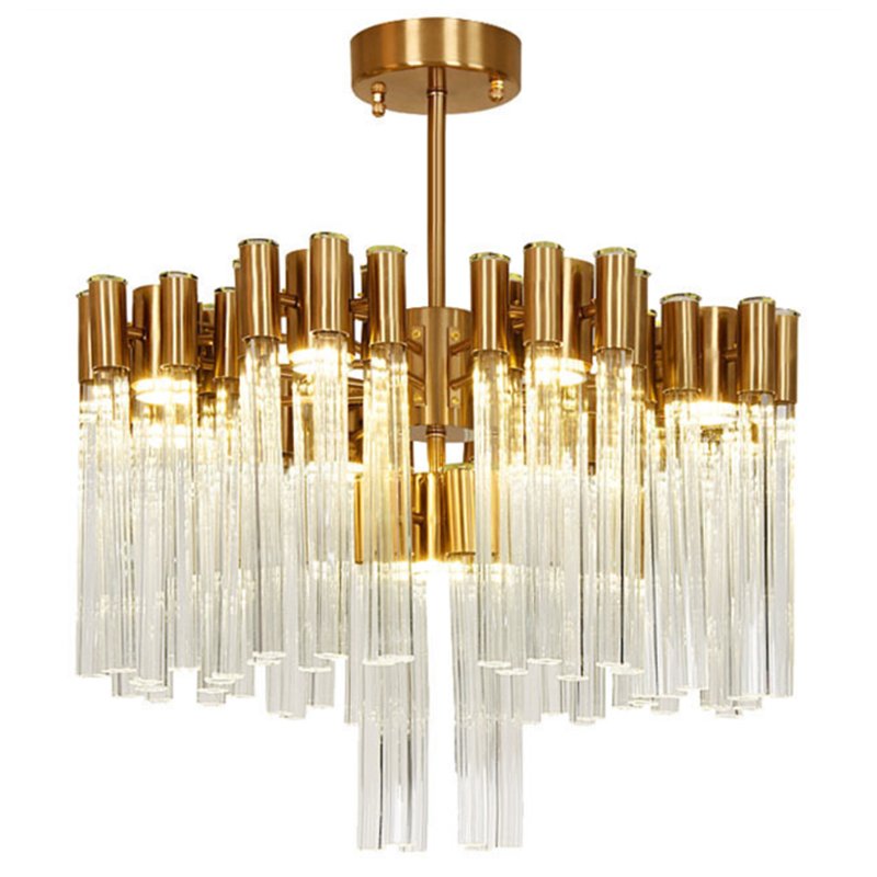 Люстра Contemporary chandelier crystal brass 65 Глянцевое золото Прозрачное Стекло в Саратове | Loft Concept 