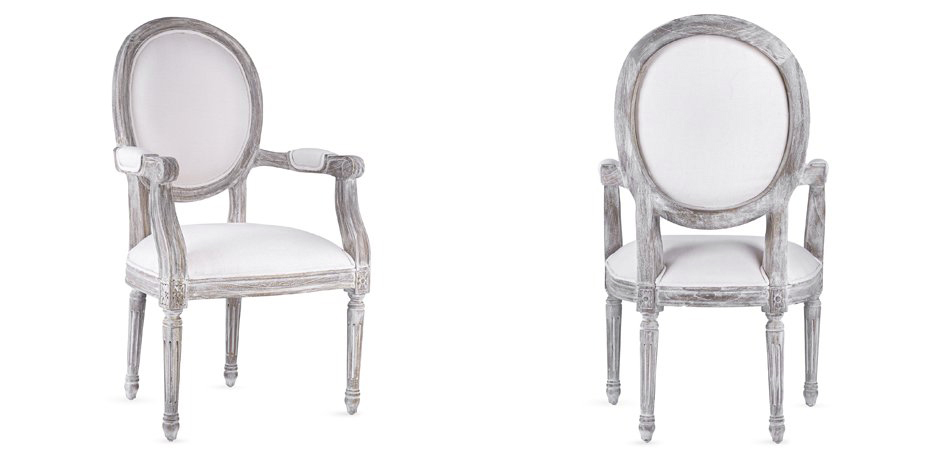 Стул REGENCY MEDALLION ARMCHAIR Avory Linen Стул REGENCY MEDALLION ARMCHAIR Avory Linen - Loft-Concept в Саратове