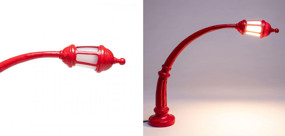 Настольная лампа Seletti Street Lamp Red Настольная лампа Seletti Street Lamp Red - Loft-Concept в Саратове
