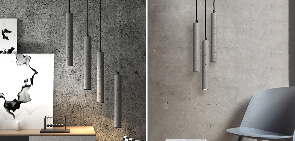 Подвесной светильник Concrete Pipe Подвесной светильник Concrete Pipe - Loft-Concept в Саратове