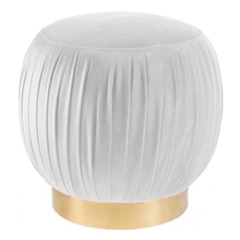 Оттоманка Art Deco Turban white Золотой в Саратове | Loft Concept 