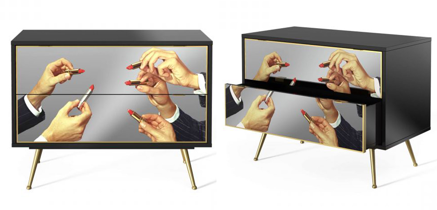 Комод Seletti Chest of Two Drawers Lipstick - фото