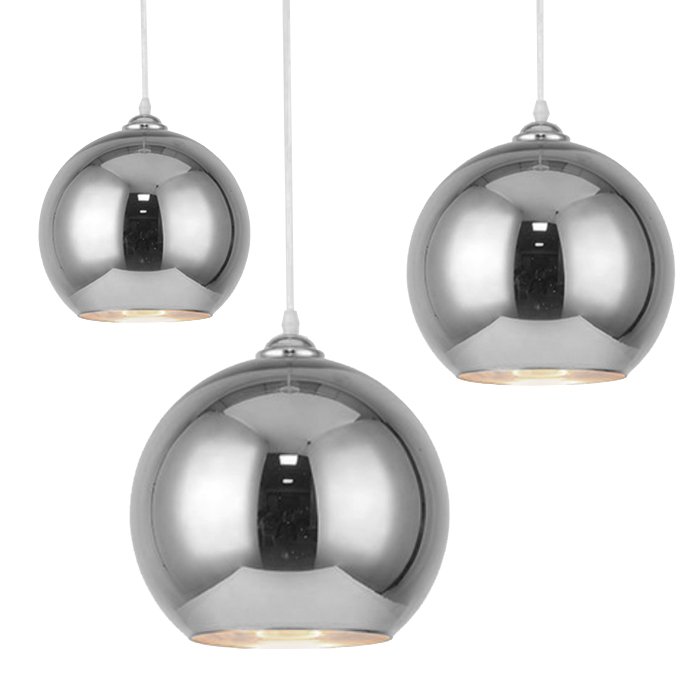 Подвесной светильник SILVER mirror shade modern pendant Хром в Саратове | Loft Concept 