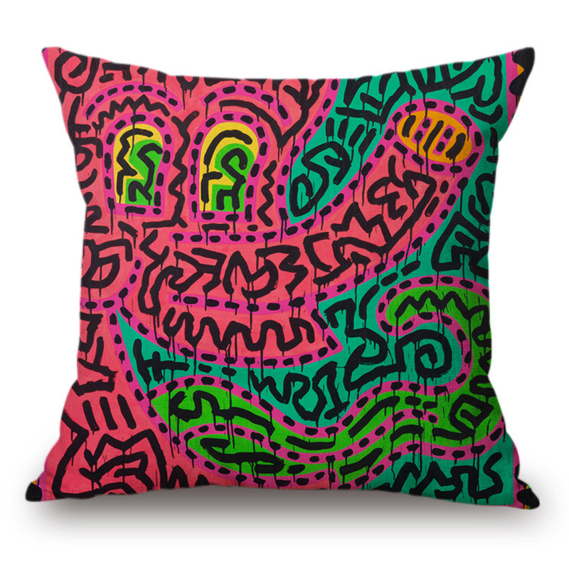 Подушка Keith Haring 15 Мульти в Саратове | Loft Concept 