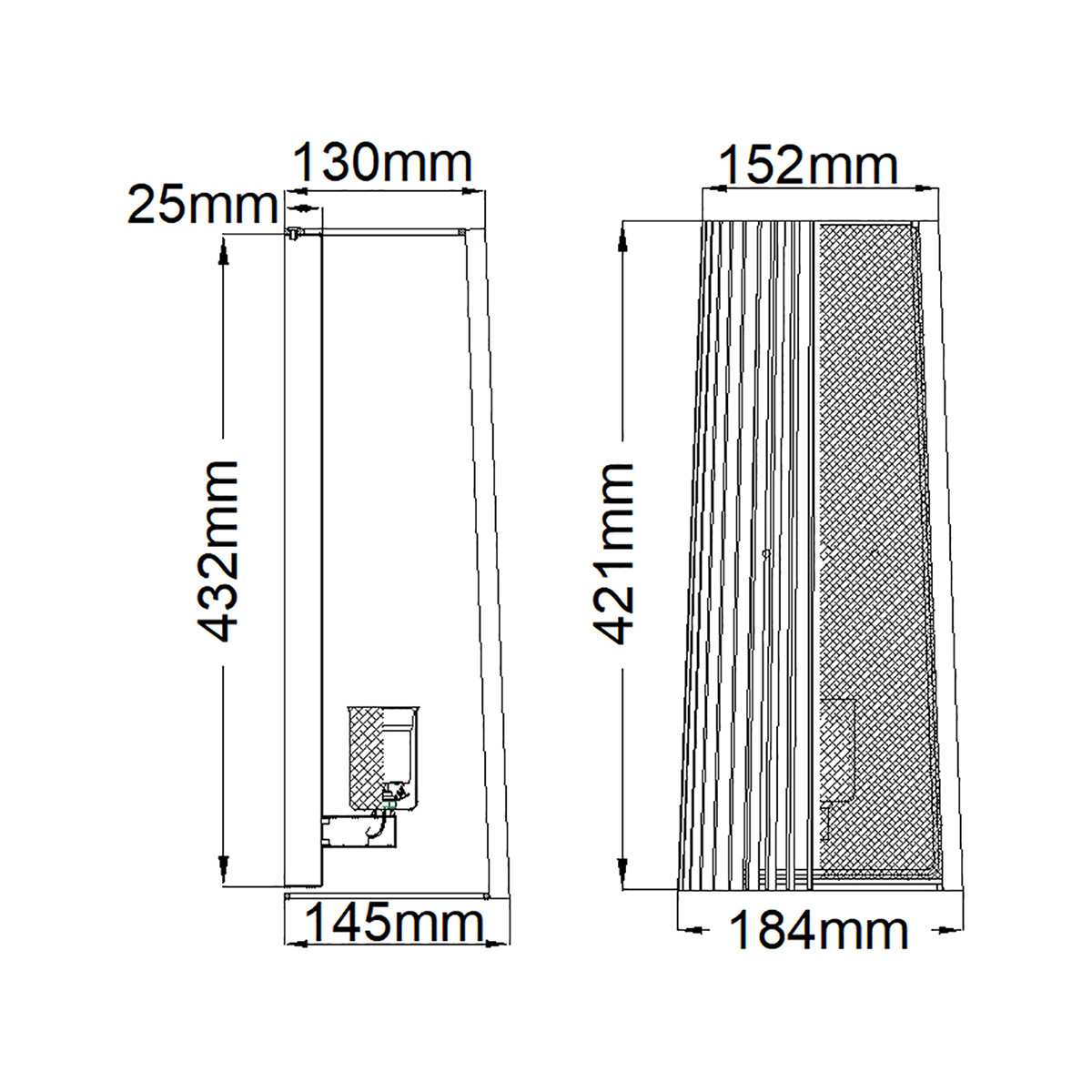 Бра с черными вертикальными линиями Kichler в Саратове