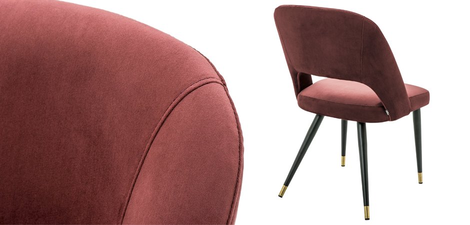 Стул Eichholtz Dining Chair Cipria Bordeaux Стул Eichholtz Dining Chair Cipria Bordeaux - Loft-Concept в Саратове