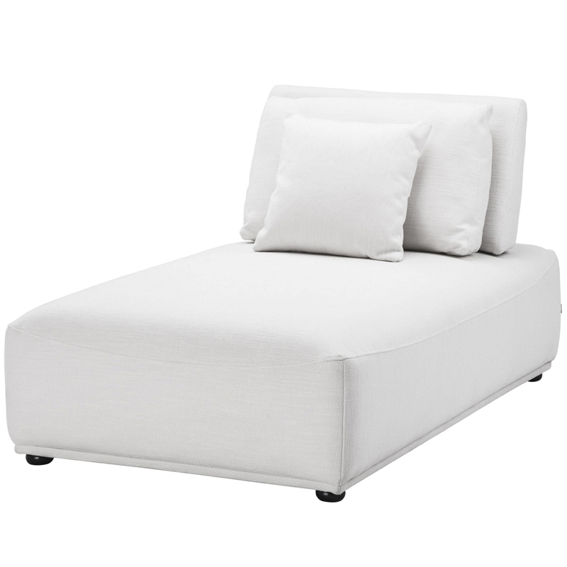 Кресло Eichholtz Chaise Longue Mondial white Белый Черный в Саратове | Loft Concept 