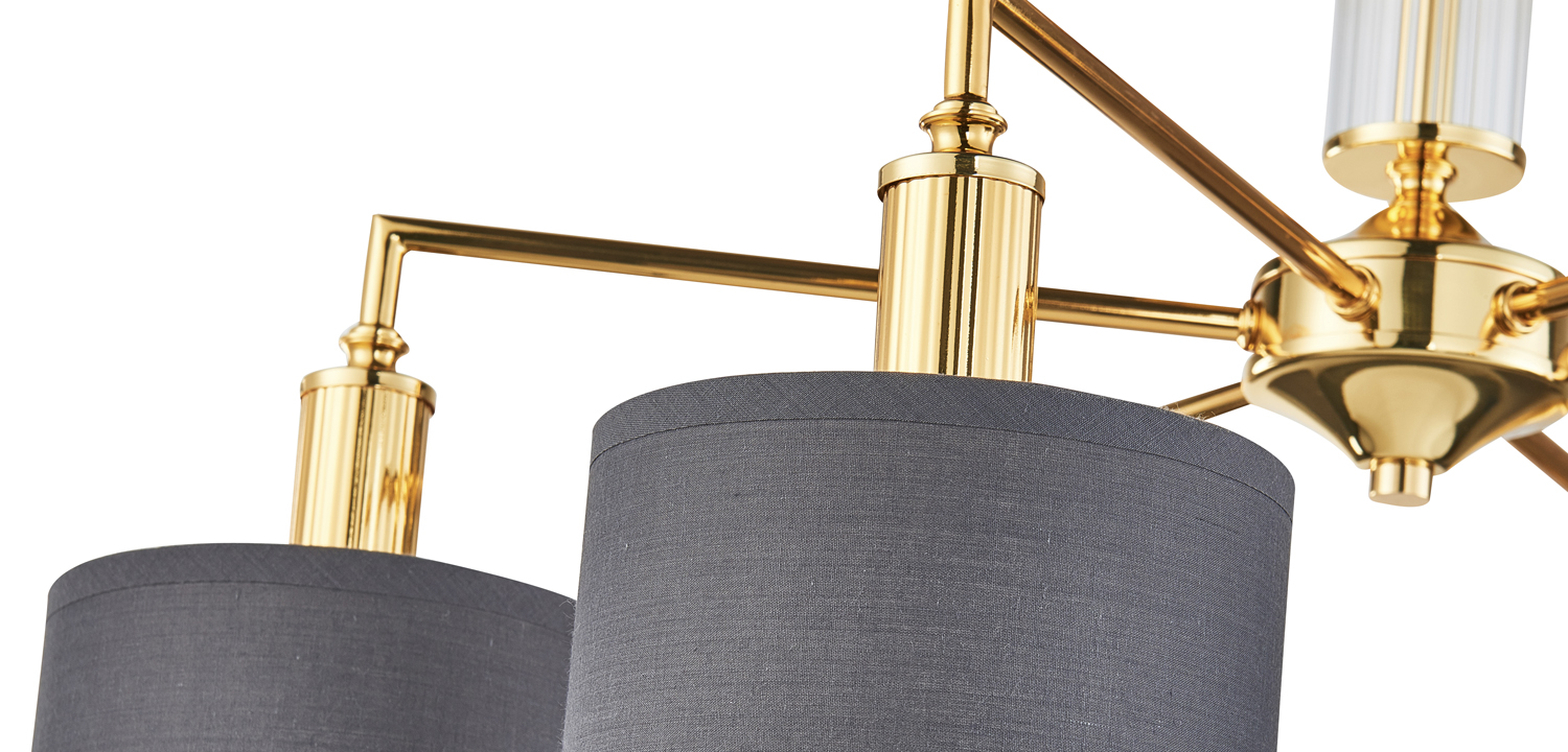 Люстра Laurent Chandelier grey 65 - фото №1