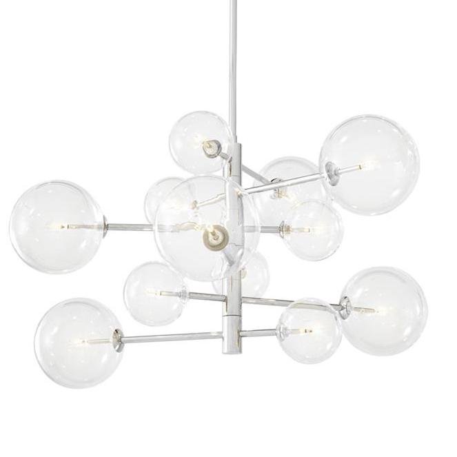 Люстра Chandelier Argento S Nickel Никель Прозрачное Стекло Люстра Chandelier Argento S Nickel Никель Прозрачное Стекло в Саратове | Loft Concept