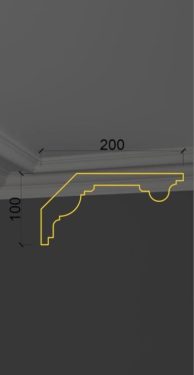 Гладкий карниз KT-20 в Саратове